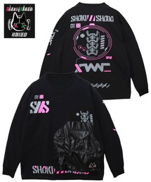 初期衝動/ ショキショウドウ カーボン風ポケット切替ロンT(M2)