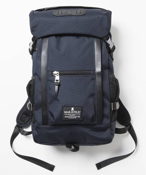 MAKAVELIC(マキャベリック)の「MAKAVELICマキャベリック CHASE DOUBLE LINE BACKPACK(バックパック/リュック・メンズ・ダークネイビー/ブラックミックス/ネイビー/ブラック/ダークグレー・FREE)」の5枚目の写真