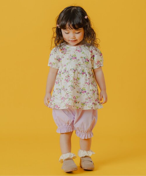 Boribon（ボリボン）の「【リンク】ローズガーデンミルキースーツ（その他ベビーウェア・キッズ・オフホワイト/ピンク・80/90/70）」の3枚目の写真