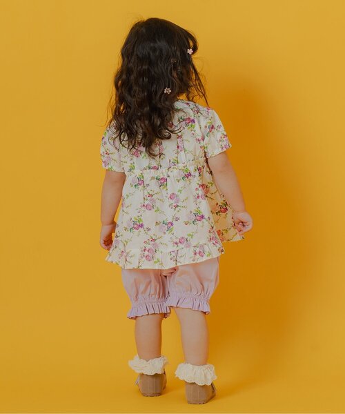 Boribon（ボリボン）の「【リンク】ローズガーデンミルキースーツ（その他ベビーウェア・キッズ・オフホワイト/ピンク・80/90/70）」の4枚目の写真