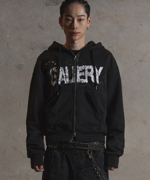 Gotter Gallery（ゴッターギャラリー）の「GALLERY CROP HOOD ZIP-UP_BLACK（パーカー）」