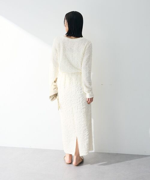 Green Parks(グリーンパークス)の「表面感ポコポコプルオーバー(Tシャツ/カットソー・レディース・ブラック/サックスブルー/ホワイト系その他2/ライトグレー・FREE)」の8枚目の写真