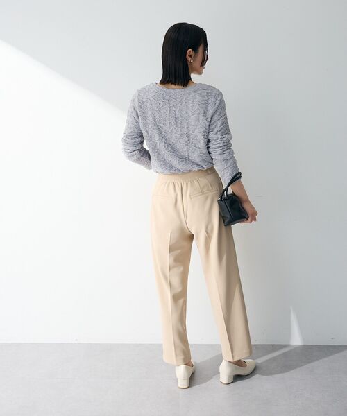 Green Parks(グリーンパークス)の「表面感ポコポコプルオーバー(Tシャツ/カットソー・レディース・ブラック/サックスブルー/ホワイト系その他2/ライトグレー・FREE)」の14枚目の写真