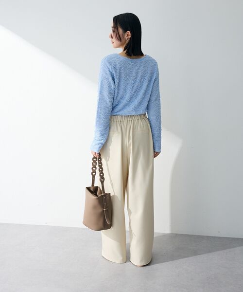 Green Parks(グリーンパークス)の「表面感ポコポコプルオーバー(Tシャツ/カットソー・レディース・ブラック/サックスブルー/ホワイト系その他2/ライトグレー・FREE)」の20枚目の写真