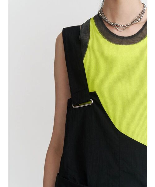 UN3D.(アンスリード)の「ONE SHOULDER COCOON AIO / ワンショルダーコクーンオールインワン(つなぎ/オールインワン・レディース・カーキ/ブラック・38/36)」の16枚目の写真