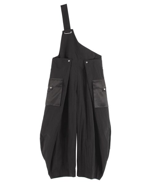 UN3D.(アンスリード)の「ONE SHOULDER COCOON AIO / ワンショルダーコクーンオールインワン(つなぎ/オールインワン・レディース・カーキ/ブラック・38/36)」の3枚目の写真