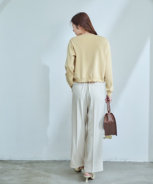 12Twelve Agenda（トゥエルブ　アジェンダ）の「2タックワイドパンツ（その他パンツ・レディース・ミント/ネイビー/アイボリー・S/M）」の10枚目の写真