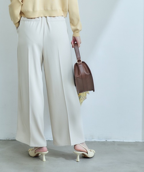 12Twelve Agenda（トゥエルブ　アジェンダ）の「2タックワイドパンツ（その他パンツ・レディース・ミント/ネイビー/アイボリー・S/M）」の7枚目の写真