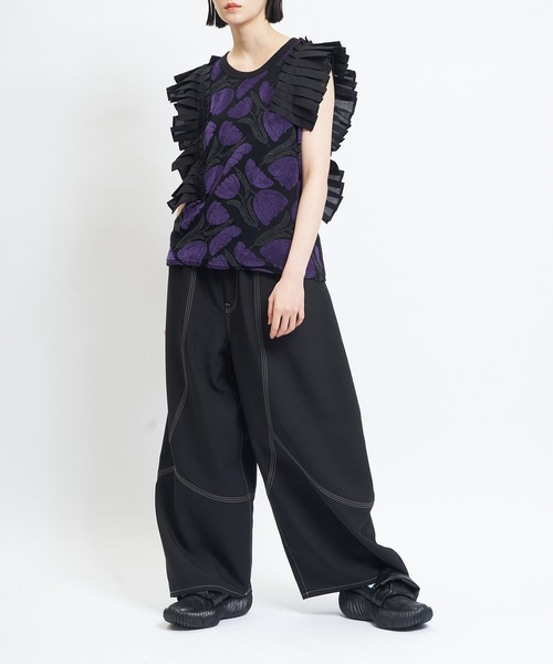 gomme（ゴム）の「チューリップバルーンパンツ（その他パンツ・レディース・ブラック・MEDIUM）」の4枚目の写真