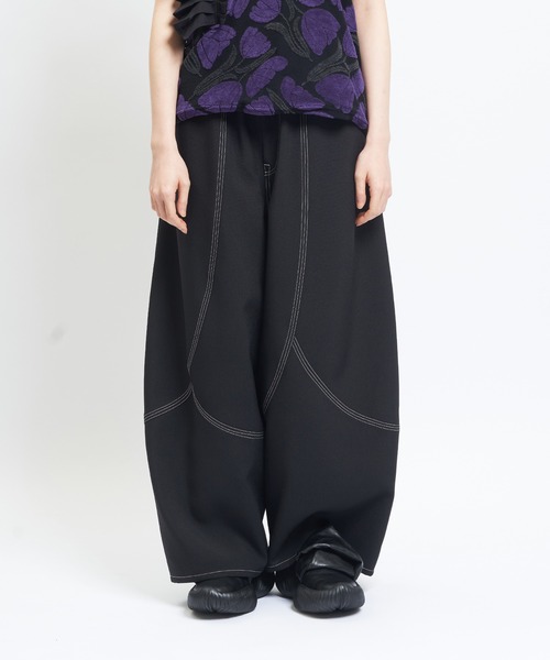 gomme（ゴム）の「チューリップバルーンパンツ（その他パンツ・レディース・ブラック・MEDIUM）」の7枚目の写真