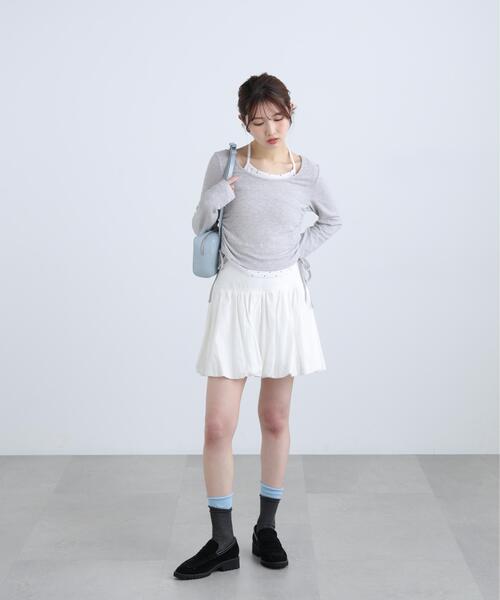 FREE'S MART（フリーズマート）の「◆ホルターネックレイヤードサイドドロストカットソー（Tシャツ/カットソー・レディース・ワンウォッシュ/グレー系その他/ブラウン/ベージュ・FREE）」の13枚目の写真