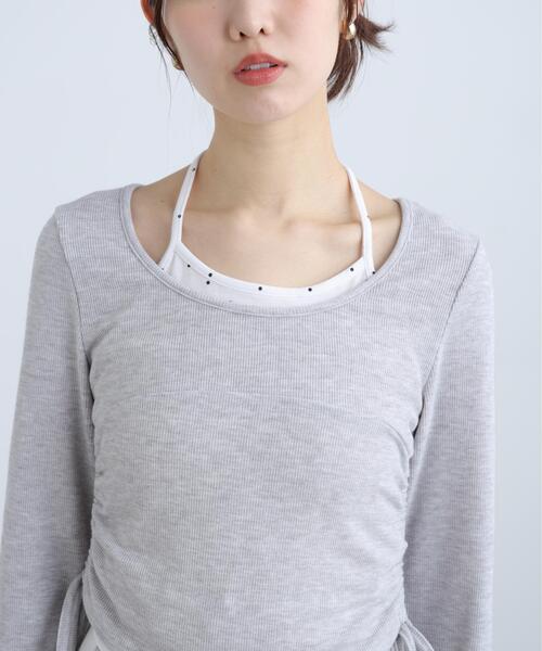 FREE'S MART(フリーズマート)の「◆ホルターネックレイヤードサイドドロストカットソー(Tシャツ/カットソー・レディース・ワンウォッシュ/グレー系その他/ブラウン/ベージュ・FREE)」の17枚目の写真