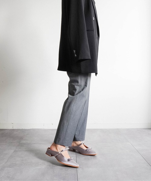 Fabby fabby(ファビィーファビィー)の「ダブルリボンミュールパンプス(パンプス・レディース・ブラック系その他/ピンク系その他/ベージュ系その他/ブルー系その他/オフホワイト/ブラック・MEDIUM/LARGE/SMALL)」の9枚目の写真