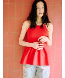 Ungrid | ペプラムデザインニットキャミ(キャミソール)