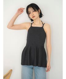 Ungrid | ペプラムデザインニットキャミ(キャミソール)