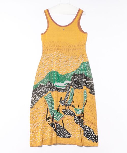 Desigual(デシグアル)の「リゾートグラフィックジャガードニットワンピース(ワンピース・レディース・イエロー・S/M/L/XL/XS)」の3枚目の写真