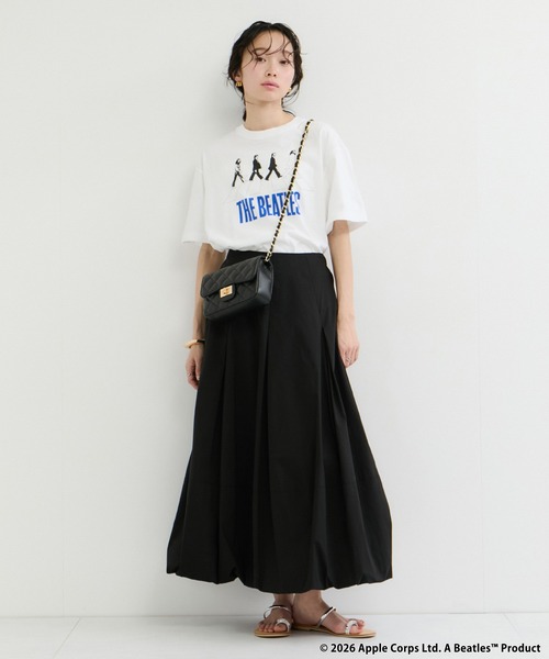 GOOD ROCK SPEED（グッドロックスピード）の「【GOOD ROCK SPEED / グッドロックスピード】THE BEATLES-T（Tシャツ/カットソー・レディース・チャコールグレー/ホワイト/ベージュ・FREE）」の6枚目の写真