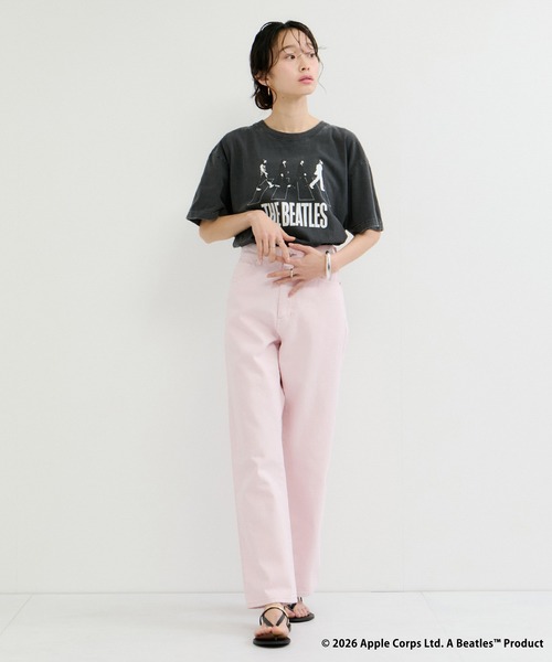 GOOD ROCK SPEED（グッドロックスピード）の「【GOOD ROCK SPEED / グッドロックスピード】THE BEATLES-T（Tシャツ/カットソー・レディース・チャコールグレー/ホワイト/ベージュ・FREE）」の7枚目の写真