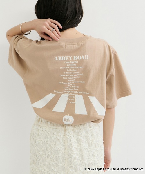 GOOD ROCK SPEED（グッドロックスピード）の「【GOOD ROCK SPEED / グッドロックスピード】THE BEATLES-T（Tシャツ/カットソー・レディース・チャコールグレー/ホワイト/ベージュ・FREE）」の9枚目の写真