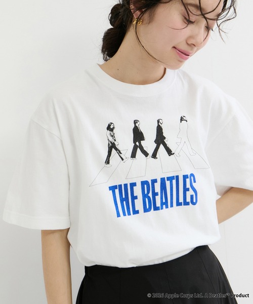 GOOD ROCK SPEED（グッドロックスピード）の「【GOOD ROCK SPEED / グッドロックスピード】THE BEATLES-T（Tシャツ/カットソー・レディース・チャコールグレー/ホワイト/ベージュ・FREE）」の10枚目の写真
