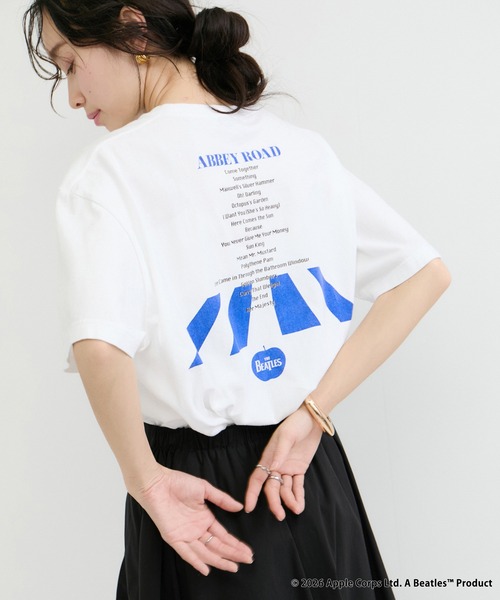 GOOD ROCK SPEED（グッドロックスピード）の「【GOOD ROCK SPEED / グッドロックスピード】THE BEATLES-T（Tシャツ/カットソー・レディース・チャコールグレー/ホワイト/ベージュ・FREE）」の11枚目の写真