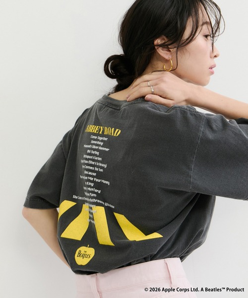 GOOD ROCK SPEED（グッドロックスピード）の「【GOOD ROCK SPEED / グッドロックスピード】THE BEATLES-T（Tシャツ/カットソー・レディース・チャコールグレー/ホワイト/ベージュ・FREE）」の13枚目の写真
