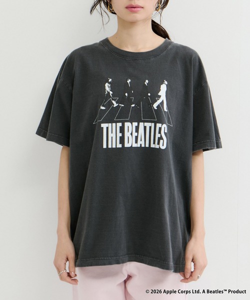 GOOD ROCK SPEED（グッドロックスピード）の「【GOOD ROCK SPEED / グッドロックスピード】THE BEATLES-T（Tシャツ/カットソー・レディース・チャコールグレー/ホワイト/ベージュ・FREE）」の14枚目の写真