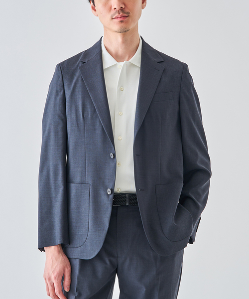 EDIFICE(エディフィス)の「Suncloth Comfy ジャケット(テーラードジャケット・メンズ・グリーン/ネイビー・LARGE/MEDIUM/SMALL)」の2枚目の写真