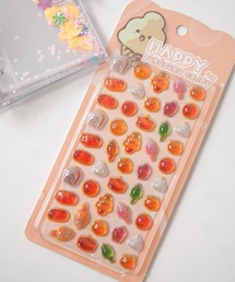 Jelly moo（ジェリームー）の「【 Jelly moo / ジェリームー 】 HAPPY ぷくぷく キャンディー シール / ステッカー（ステッカー/テープ）」