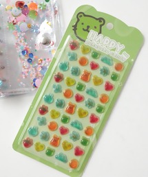 Jelly moo（ジェリームー）の「【 Jelly moo / ジェリームー 】 HAPPY ぷくぷく キャンディー シール / ステッカー（ステッカー/テープ）」