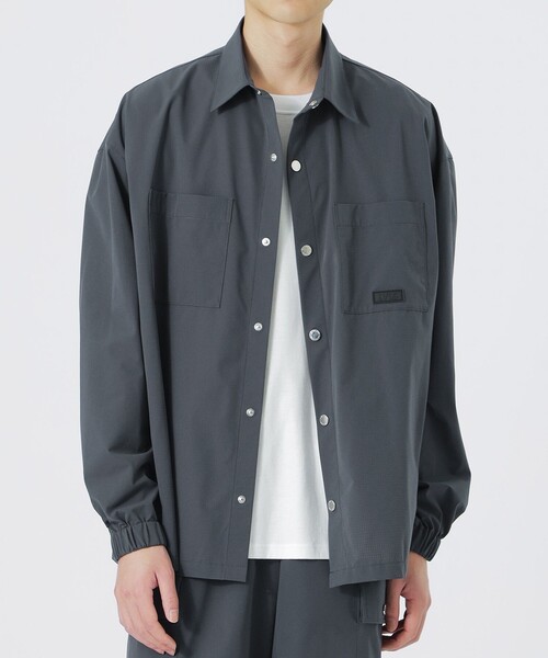 LOVELESS（ラブレス）の「LVLSアウトフィッターシャツ（シャツ/ブラウス・メンズ・ブラック/グレー系その他・L/M）」の3枚目の写真