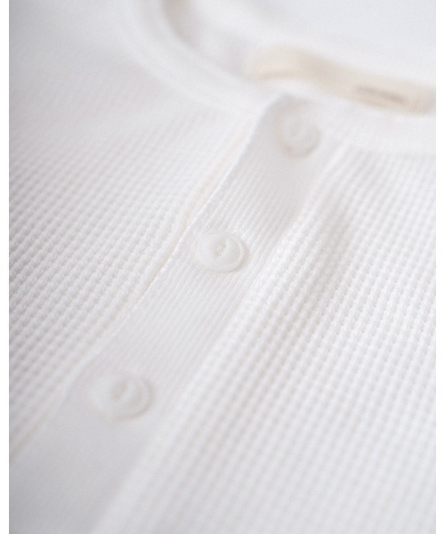 #Re:room（リルーム）の「ヘンリーネックワッフルロングスリーブ（Tシャツ/カットソー・メンズ・ブラック/グレー/ホワイト・FREE）」の9枚目の写真