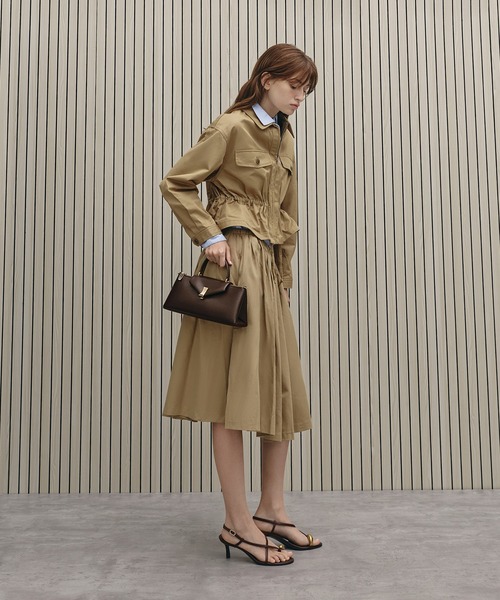 CHARLES & KEITH（チャールズ & キース）の「Lilibet リリベット イロンゲイティッド トップハンドルバッグ（ハンドバッグ・レディース・クリーム/ブラウン系その他7・M）」の11枚目の写真