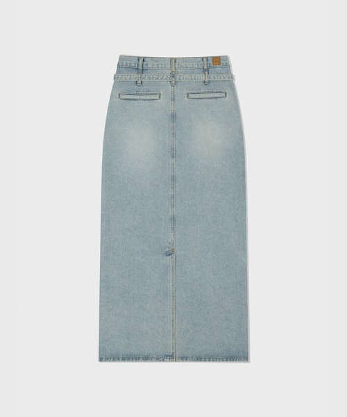 LOW CLASSIC(ロウ クラシック)の「Belted High-waist denim skirt(デニムスカート・レディース・グレー/ライトブルー・S/M)」の17枚目の写真