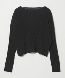 conte（コンテ）の「＜conte＞ワイドリブ ボートネックニット（ニット/セーター）」