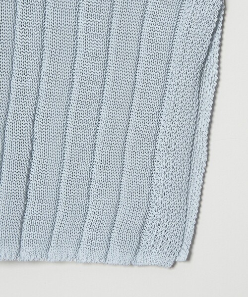 conte(コンテ)の「<conte>ワイドリブ ボートネックニット(ニット/セーター・レディース・ライトブルー/ホワイト/ブラック・FREE)」の11枚目の写真