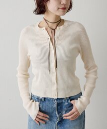 Whim Gazette | ホールガーメントRIBカーディガン(ニット/セーター)