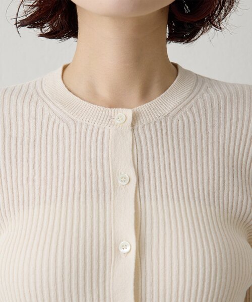 Whim Gazette（ウィムガゼット）の「ホールガーメントRIBカーディガン（ニット/セーター・レディース・アイボリー/ブルー系その他/ネイビー・FREE）」の15枚目の写真