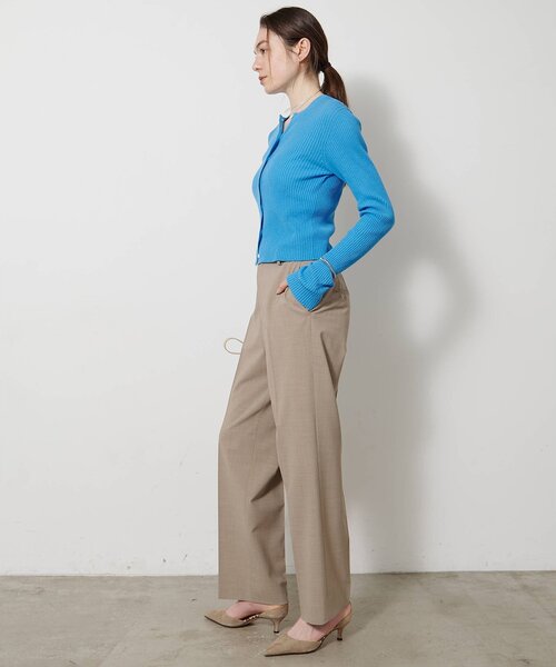 Whim Gazette（ウィムガゼット）の「ホールガーメントRIBカーディガン（ニット/セーター・レディース・アイボリー/ブルー系その他/ネイビー・FREE）」の5枚目の写真