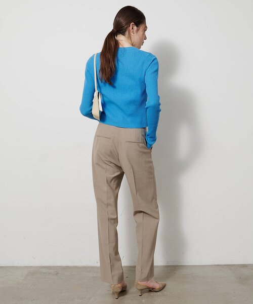 Whim Gazette（ウィムガゼット）の「ホールガーメントRIBカーディガン（ニット/セーター・レディース・アイボリー/ブルー系その他/ネイビー・FREE）」の6枚目の写真