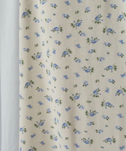 Birthday room(バースデイルーム)の「小花柄サーマルロングスカート/Small floral print thermal long skirt(スカート・レディース・アイボリー/ネイビー・FREE)」の14枚目の写真
