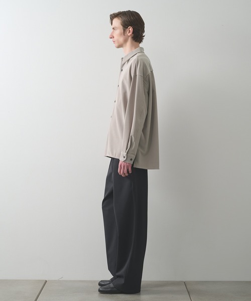 STUDIOUS(ステュディオス)の「【STUDIOUS】ナロープリーツリラックスシャツ(シャツ/ブラウス・メンズ・ブラック/グレイッシュベージュ/ブラウン・1/2)」の19枚目の写真