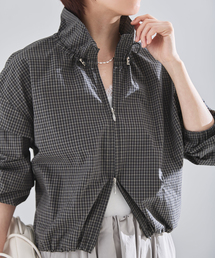 IENA | チェックショートブルゾン(ブルゾン)