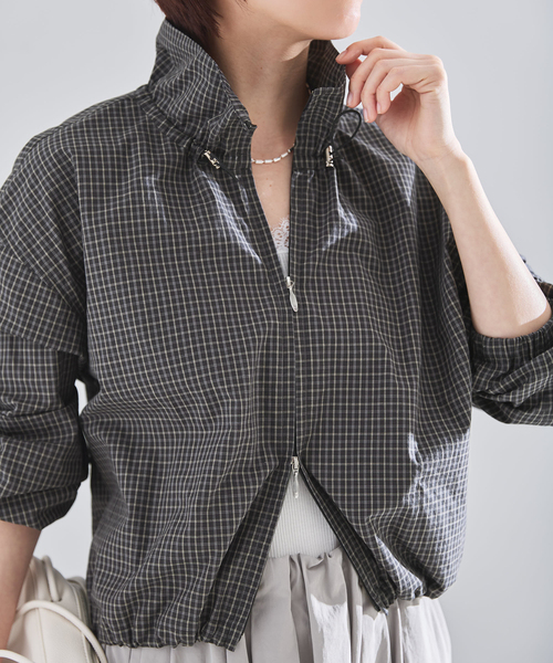 【値下げ】今期完売商品【IENA】チェックショートブルゾン チェックショートブルゾン（ブルゾン）｜IENA（イエナ）のファッション