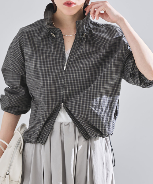 【値下げ】今期完売商品【IENA】チェックショートブルゾン チェックショートブルゾン（ブルゾン）｜IENA（イエナ）のファッション