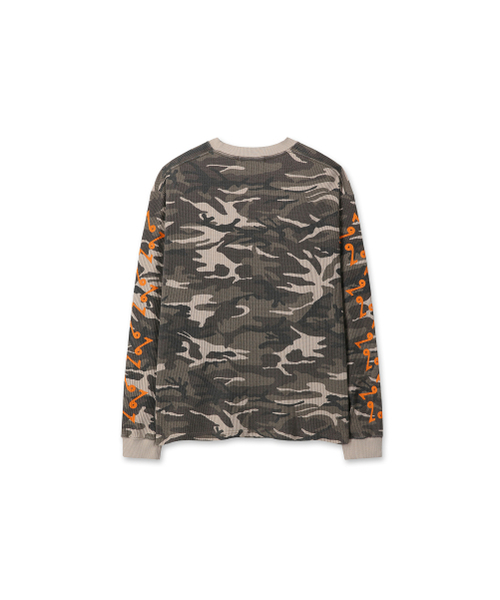9999ARCHIVE(9999アーカイブ)の「Vintage Waffle Long Sleeve(Tシャツ/カットソー・メンズ・カーキ・3/2)」の3枚目の写真