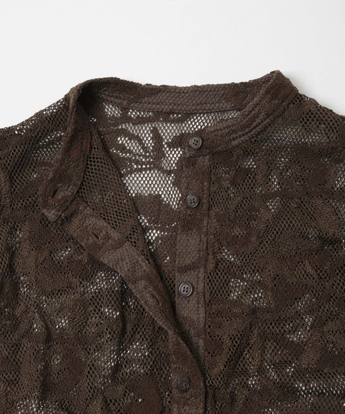 KBF（ケイビーエフ）の「バテンレースコンパクトシャツ（シャツ/ブラウス・レディース・ブラウン/グリーン系その他/アイボリー・ONE）」の18枚目の写真