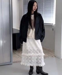 Doula Doula | 総レースロングスカート&インナースカート 2点セット(スカート)