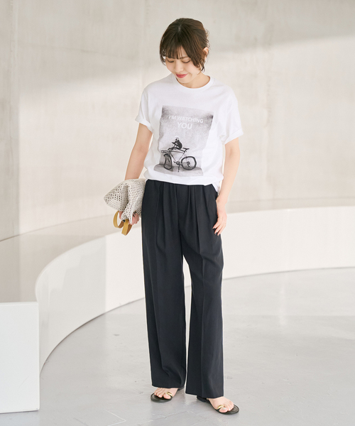 Spick & Span(スピックアンドスパン)の「《手洗い可》ハイブリッドリネンイージーパンツ(スラックス・レディース・ベージュ/ブラウン/ブラック・40/38/36/34)」の19枚目の写真