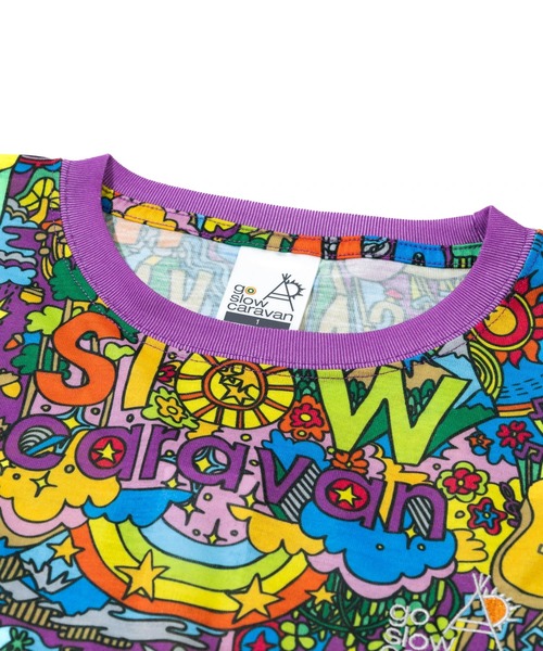 go slow caravan(ゴースローキャラバン)の「ガラガラ ロングスリーブTEE W(Tシャツ/カットソー・レディース・パープル系その他/ブラック系その他2/アイボリー/オレンジ/ブラック・FREE)」の12枚目の写真